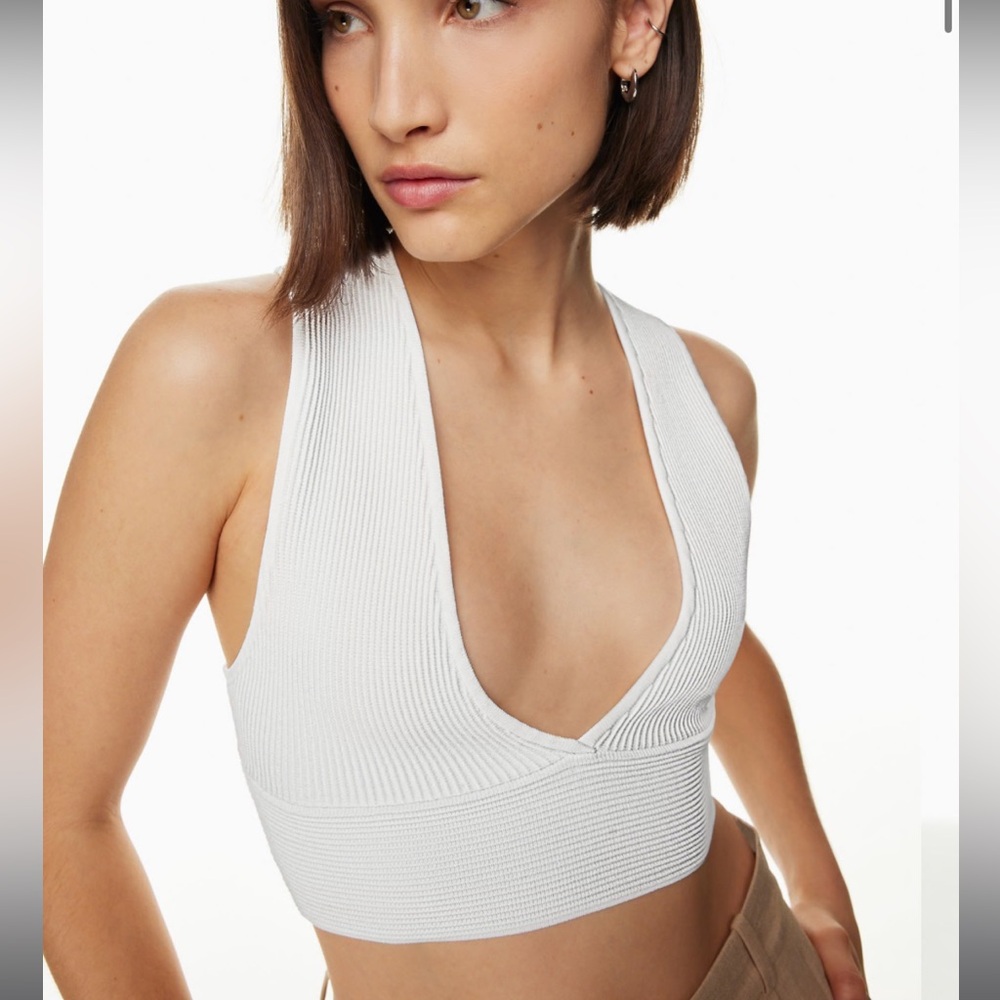 Aritzia Babaton Sculpt Knit Deep V Tank Size 2XS